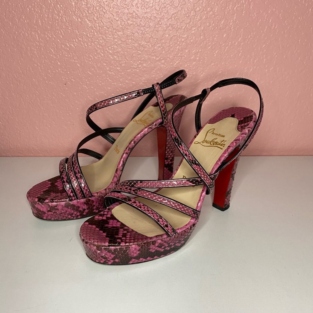 Christian Louboutin Miss Dina Python 120